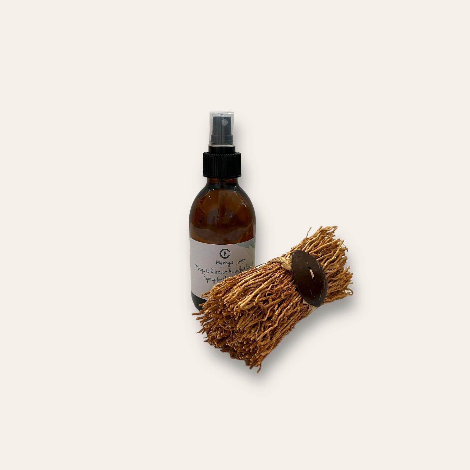 Natural Mosquito & Insect Repellent Vetiver Root Bunch & Spray 200ml