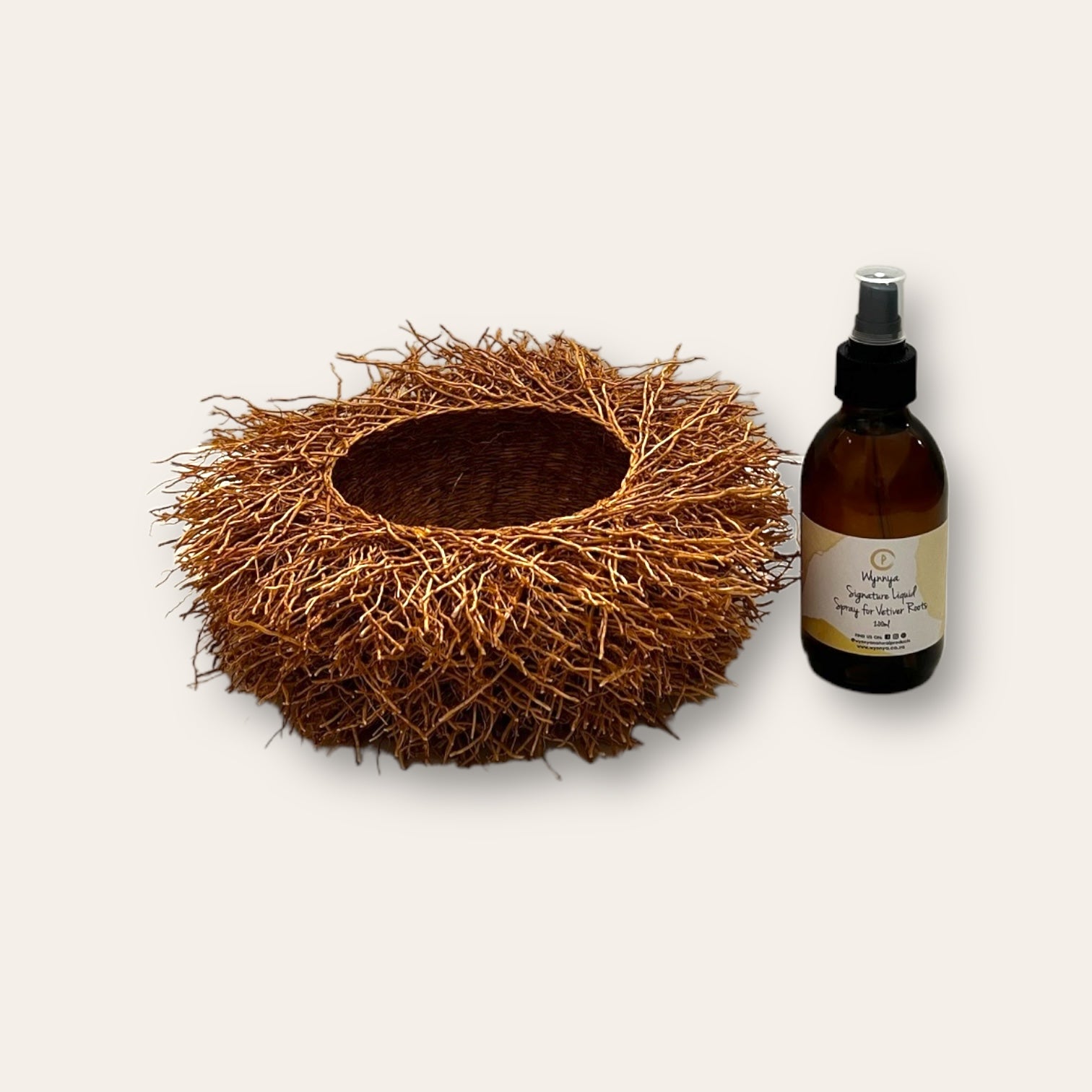 Natural Fishmoth Repellent Vetiver Root Basket & Spray 200ml